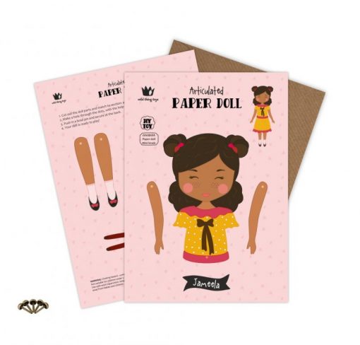 articulated paper doll toy puppet