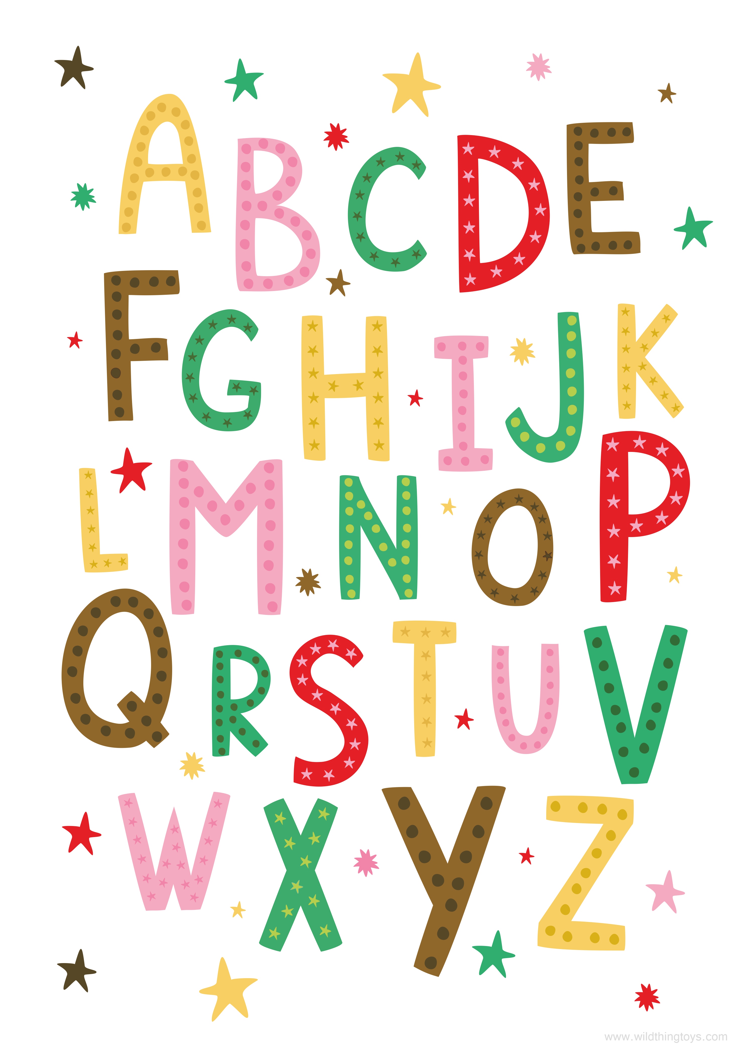 The Best Alphabet Poster Printable Tristan Website